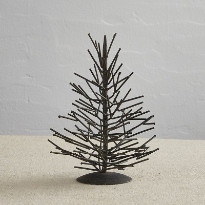 Split P Natural Small Metal Tree - Gray