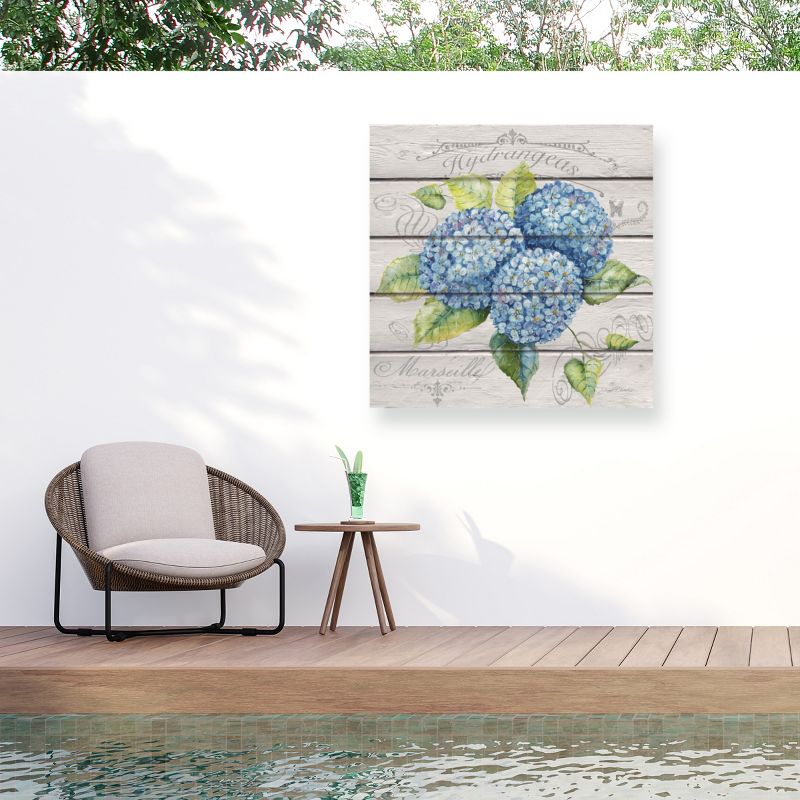 "Blue Hydrangeas" Outdoor Canvas, 1 of 8