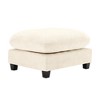 Sapphtopaz Modern Minimalist Ottoman with Thick Chenille Upholstered Foot Stool for Sofa with Sturdy Legs Vanity Stool for Living Room,Bedroom - 2 of 4