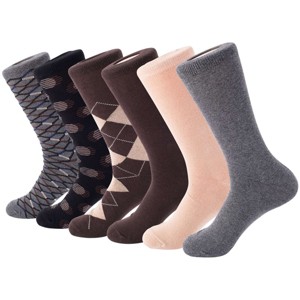 Mio Marino Men's Modern Collection Dress Socks 6 Pack - 1 of 4