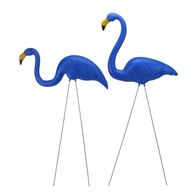 Northlight 2ct Tropical Flamingo Outdoor Garden Lawn Stakes 30" - Blue