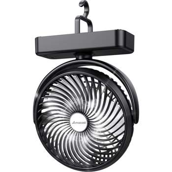 panergy 5000mAh Rechargeable Battery Powered Bladeless Neck Fan, Angle  Adjustable, Hand-free Portable Fan for Outdoor & Indoor THD-HF370-BLK - The  Home Depot