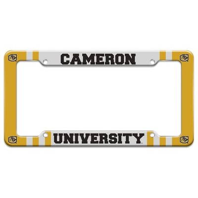 Cameron University Logo License Plate Tag Frame
