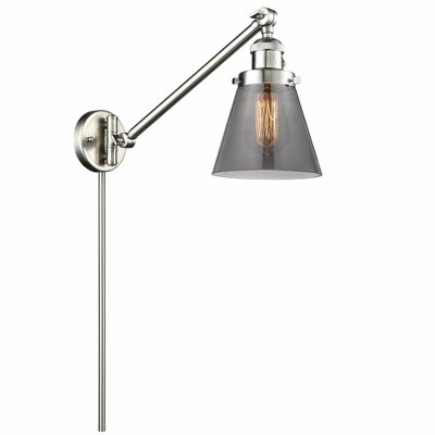 Cone - 1 Light Swing Arm Wall Sconce In Industrial Style-25 Inches Tall and 8 Inches Wide