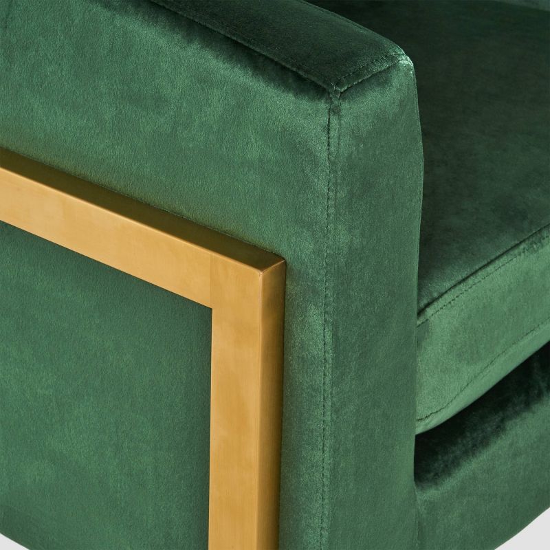Briarcliff Modern Glam Velvet Armchair Green - Christopher Knight Home, 4 of 7