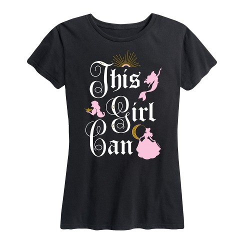 Women's - Disney Princess - This Girl Can Short Sleeve Graphic T-Shirt - image 1 of 4