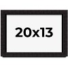 PosterPalooza | Modern Shadow Box 1" Depth Black Picture Frame - UV Acrylic, Backing Board, Hanging Hardware - 2 of 4