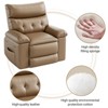 Power Recliner Chair - Heat and Massage, Adjustable Electric Recliner Ergonomic PU Leather Single Sofa, Padded Seat, Lazy Chair for Living Room - 4 of 4