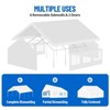 20'X40' Party Tent with Removable Sidewall Windows, Outdoor Heavy Duty Wedding Gazebo, Event Shelter Wedding Canopy Tent White & Straight Edge - 4 of 4