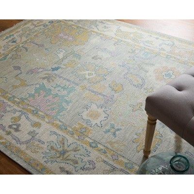 Karina Gray and Gold Hand-Knotted Wool Area Rug