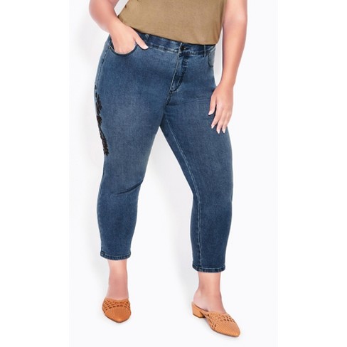 Embroidered best sale jeans target