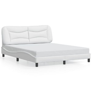 vidaXL Bed Frame White - 1 of 4
