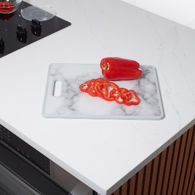 15" x 12" Marble Design Rectangular Plastic Cutting Board