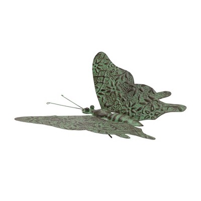 Melrose Iron Butterfly Garden Accent 12.5"L