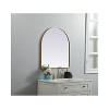 Elegant Lighting Metal Frame Arch Mirror 27x30 Inch in Brass - 3 of 4