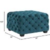 Modern Velvet Upholstered Ottoman Button Tufted-Christopher Knight Home - 3 of 4