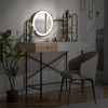 GlasFlength Makeup Vanity Tables Set with Mirror and Wireless Charging Station, Drawer and Shelves, for Bedroom, Multicolored, 40.55"*18.89"*50.4" - 3 of 4