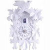 One Day Cuckoo Clock – Hand Carved White Maple Leaves – 9.5 in Traditional German Wall Clock By River City Clocks - 2 of 3