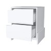 NicBex Modern Nightstand with 2 Drawers,Bedside Table with Wood Sturdy Base for Living Room Bedroom - 4 of 4