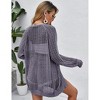 Women Crochet Lightweight Cardigan Cover Up Open Front Long Sleeve Summer Cardigans - 4 of 4