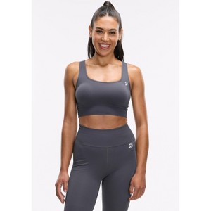 Peloton Women's Seamless Square Neck Bra, Slate - 1 of 4
