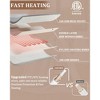 Heated Electric Throw Blanket, Waffle Electric Blanket with 6 Heat Settings & 4-Hour Auto-Off, Machine Washable, White - 4 of 4