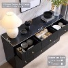 SinCiDo 9 Drawer Fluted Dresser, 55" Wide Wood Chest of Drawers with Deep Storage, Modern Storage Organizer for Bedroom, Living Room - 2 of 4
