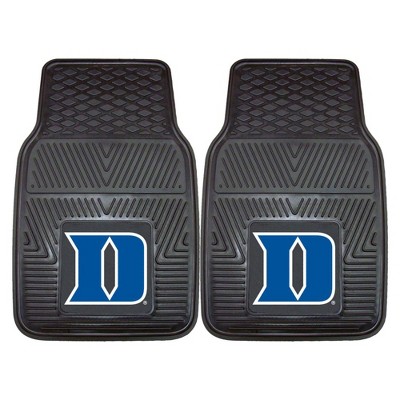 NCAA Duke Blue Devils Vinyl Car Mat Set - 2pc