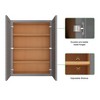 LOVMOR Wall-Mounted Bathroom Cabinet, Bathroom Cabinet Wall Mounted with Adjustable Shelves & Soft-Close Door - 4 of 4