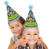 Big Dot of Happiness Blue Monkey Boy - Cone Happy Birthday Party Hats for Kids and Adults - Set of 8 (Standard Size) - 2 of 4