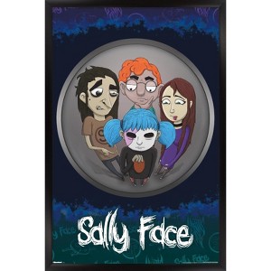 Trends International Sally Face - Fisheye Framed Wall Poster Prints - 1 of 4