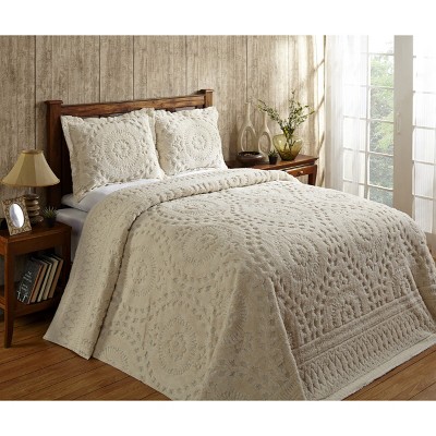 Rio Collection 100% Cotton Tufted Unique Luxurious Floral Design Bedspread Set - Better Trends
