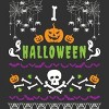 Men's Design By Humans Halloween Lover Ugly Sweater By machmigo T-Shirt - 2 of 4