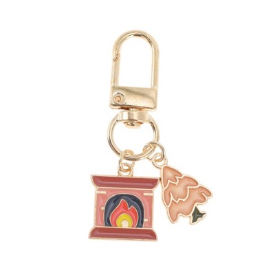 Unique Bargains Christmas Keychain Lobster Clasp Zinc Alloy Multicolored 2.17" 1 Pc