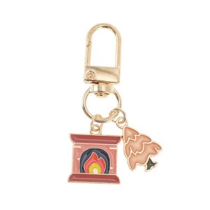 Unique Bargains Christmas Keychain Lobster Clasp Zinc Alloy Multicolored 2.17" 1 Pc - 1 of 4