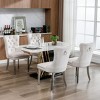 Modern Upholstered Dining Chairs Set of 2, Dining Chairs with High Back,Velvet Cushion Dining Chairs for Kitchen or Dining Room-Maison Boucle - 3 of 4