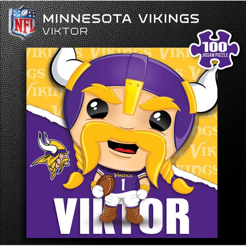 MasterPieces Viktor - Minnesota Vikings Mascot 100 Piece Jigsaw Puzzle, 2 of 6