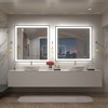 Apmir Super Bright Front & Back LED Lighted Anti-Fog Aluminum Alloy Framed Tempered Glass Bathroom/Vanity Mirror with ETL & 3-Year Warranty - 4 of 4