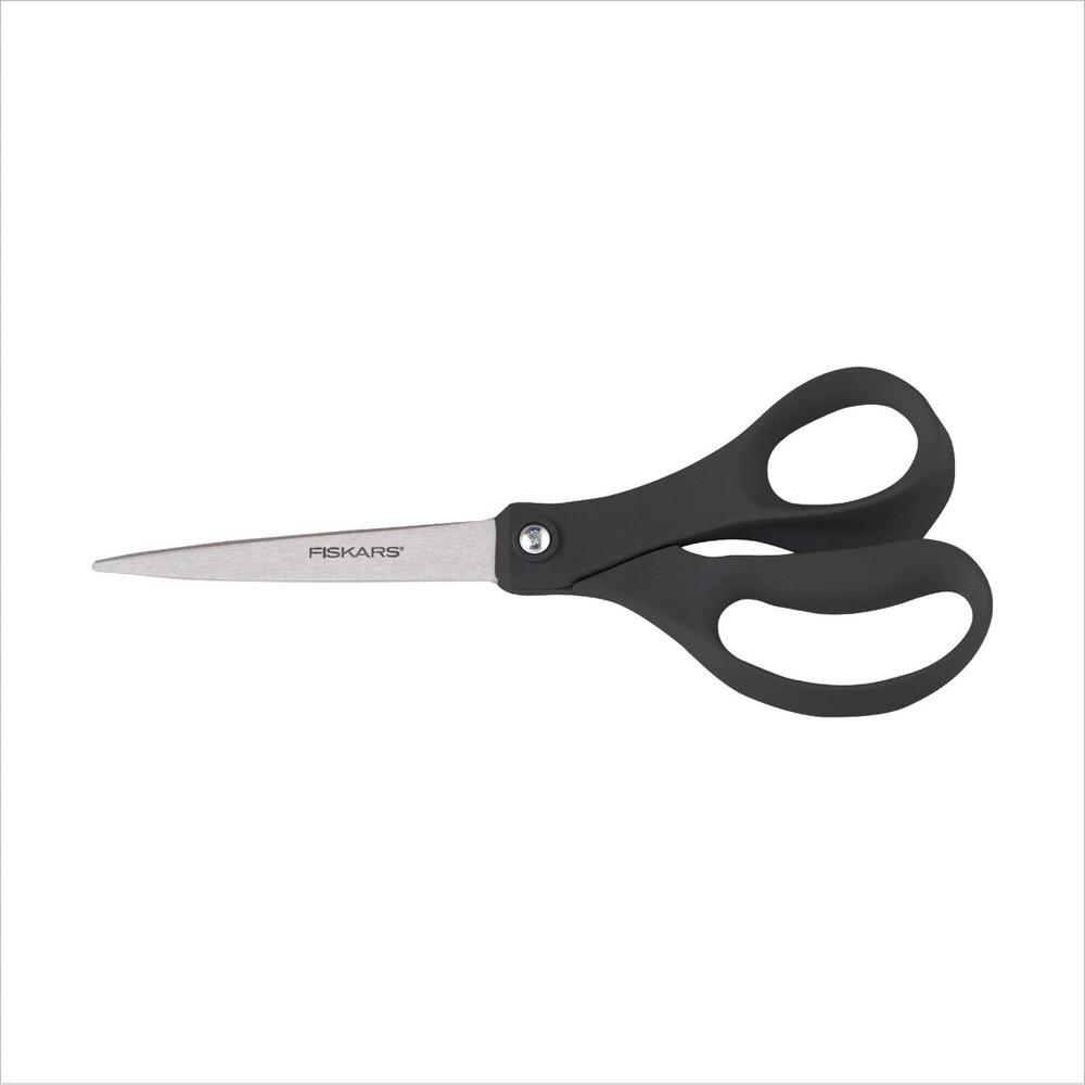 Photos - Desk Organiser Fiskars 8" Performance Straight Fashion Scissors Black: Stainless Steel, School & Office, Lifetime Warranty 