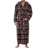 ADR Men's Robe, Plush Fleece Hooded Bathrobe Man, Long Warm Cozy Bath Robe Man - 4 of 4