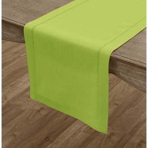 Solino Home Linen Classic Hemstitch Table Runner - 1 of 4