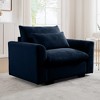 Corduroy Deep Seat Accent Chair with Waist Pillow, Single Sofa for Living Room, Apartment, or Office - 3 of 4