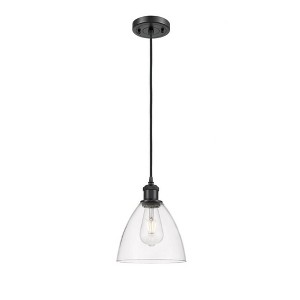 Bristol Glass - 1 Light Mini Pendant In Industrial Style-11.25 Inches Tall and 7.5 Inches Wide - 1 of 1