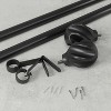 42"-120" Umbra Helix Curtain Rod Matte Black: Adjustable Steel Window Rod, Single, 22lb Capacity, 5-Year Warranty - 4 of 4
