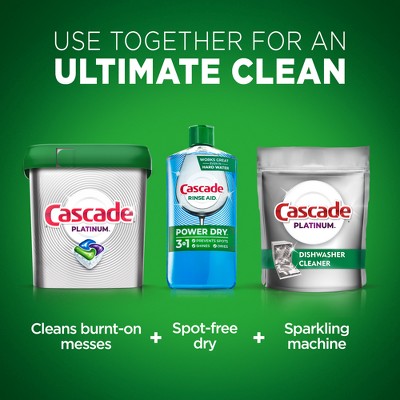 Cascade Platinum Dishwasher Cleaner - 3ct