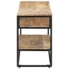 vidaXL TV Stand 51.2"x11.8"x17.7" Rough Mango Wood - 3 of 4