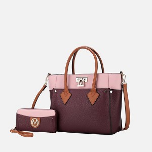 MKF Collection Brynlee Color-Block Women’s Tote Bag with Wallet by Mia K - 1 of 4