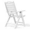 WestinTrends Malibu HDPE Adjustable Highback Folding Patio Dining Chair - 4 of 4