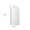 HomeRoots 48" Gold Metal Arch Framed Accent Mirror - 3 of 4