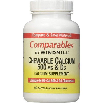 Windmill Calcium 500mg Chewtab - 60 Ct